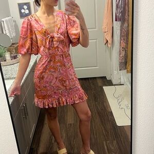 DELFI Collective Pink Sage Mini Dress